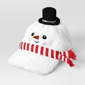 Target Snowman Hat with Red and White Scarf